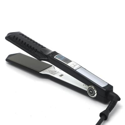 China Safety 8883 Hair Straightener LCD Display Hair Flat Iron With Wide Plate Aluminum Ceramic Coated For Straightening PTC for sale