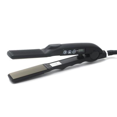 China Highest Level 8825 Hair Straightener LCD Display Hair Flat Iron With Wide Plate Aluminum Ceramic Coated For Straightening PTC for sale