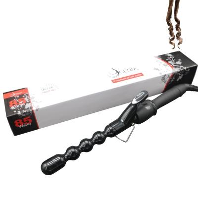 China HAIR CURLER 9901A-HL hair curler LCD display ceramic curling iron hair wand roller with 360 to turn wire ptc for sale