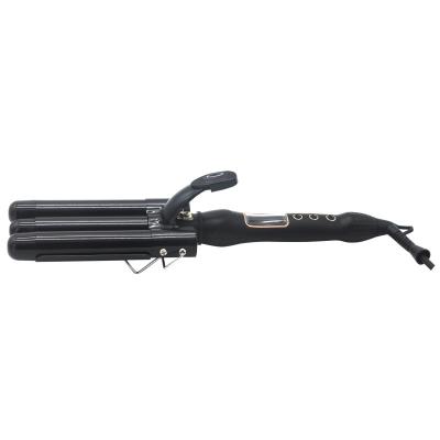 China Cheap 3 Barrel Mch LCD 3 Barrel Infrared Hear Stretner Hair Straightener And Curler for sale