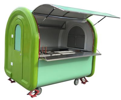 China 2250x1650x2100 mm food cart / mobile food cart trailer / food cart with wheels for sale