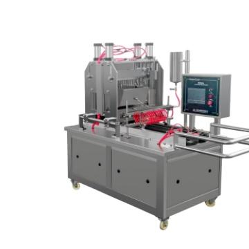 China Automatic Hotels Hard Lollipop Candy Pouring Machine Production Line for sale