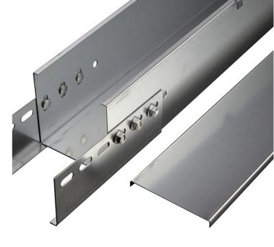 China Telecommunication Cables Cable Tray Accessories Galvanized Steel Cable Trunking for sale