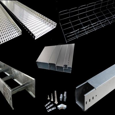 China Telecommunication Cable Tray Perforated Cable Tray Support System And Hot Dip Galvanized Steel Power for sale