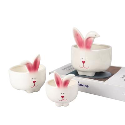 China Creative Tableware Bunny Bowl For Home Decoration Ceramic Easter Rabbit Viable Newcomer From Redecor for sale