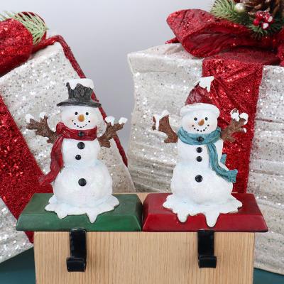 China Christmast Ornament Redeco Fashion Rein Snowman Ornament Cheap Christmas Home Decoration Supplies Resin Christmas Crafts for sale