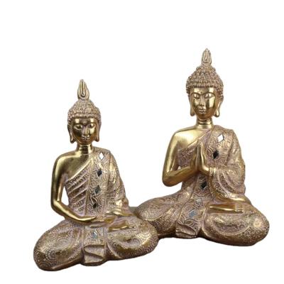 China India Redeco New Arrival Polyresin Statues Asian Decorative Resin Buddha Ornaments Indian Buddhism Sleeping Buddha Sitting for sale