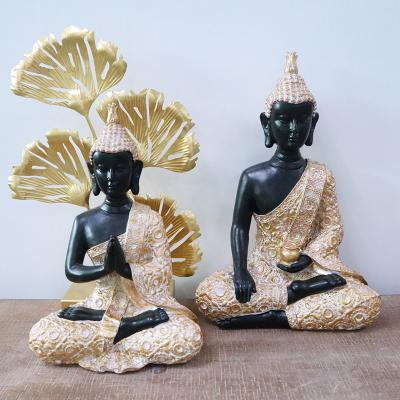 China India Redeco Modern Statues Asian Decorative Resin Buddha Polyresin Ornaments Indian Buddhism Sleeping Buddha Sitting for sale