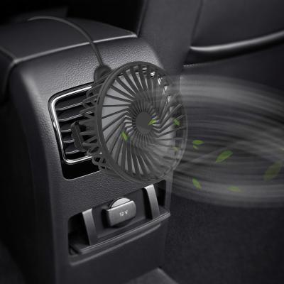 China 2021 New ABS Mini Electronic Air Cooling Clip Car Fan Air Conditioning Duct Clip Fan For Car for sale