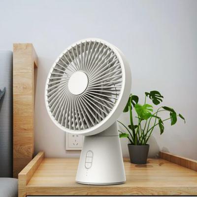 China RV Home Appliances USB Air Cooling Fan Rechargeable Large Battery Capacity Desktop Swivel Fan for sale