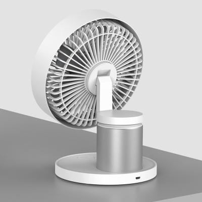 China Portable Oscillating Fan USB Rechargeable Desktop Table Small Oscillating Fan for sale