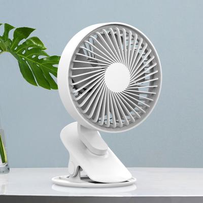 China Hot Selling Portable Mini Usb Oscillating With Led Table Light Rechargeable Car Desk Clip Clamp On Fan for sale