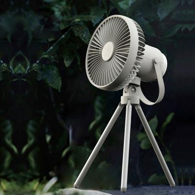 China Outdoor rechargeable ceiling fan with camping boby light for sale