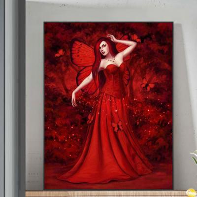 China Abstract Meian Diamond Professional Full Size 5d Custom Crystal Diamond Painting Art Prints for sale