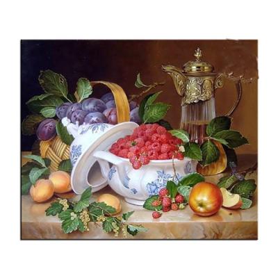 China Fruit Of Life Stone Rhinestone Diamond Painting On Canvas Diamond Classic Still Picture Printing for sale