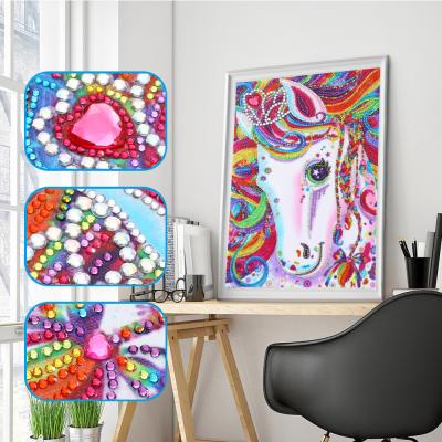 China Diamond Embroidery 5D Unicorn Mosaic Crystal Cross Stitch Drill Diamond Painting DIY Abstract Sticker Decor for sale