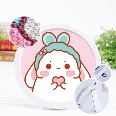 China Modern White Mini Frame Model Animal Education Learning DIY Diamond Painting Toy For Children for sale