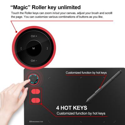 China Drawing Board Magic Circle Hotkey Digital Drawing Drawing Board With Passive Stylus 8192 Level 10moons g20 8