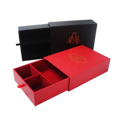 China Custom High Quality Recyclable Food Packaging Boxes, Chocolate Packaging Box 128gsm C2S Art Paper +1.5mm Gray Board Recyclable HS-XL4719 for sale