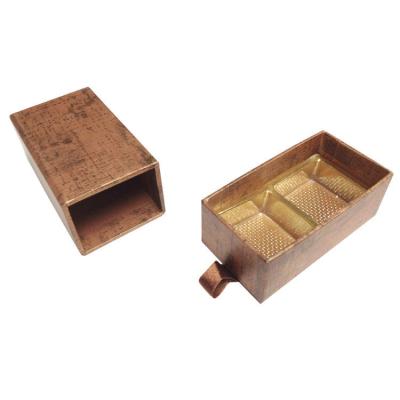 China Custom Made Handmade Art Paper Rectangular Box + Alibaba Gift Box Small Cardboard Chocolate Box With Clear Lid 5-7 Days Accept for sale