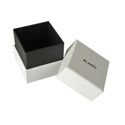 China Watch Packaging Huaisheng Printing Luxury Black White Watch Box, Custom Gift Box C2S Art Paper +1200gsm Gray Board HS Cardboard Watch Packaging for sale