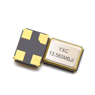 China 3.2 x 2.5 mm SMD Xtal 13.56MHz 20pF Industrial Quartz Crystal Oscillator 13.560MHz for sale