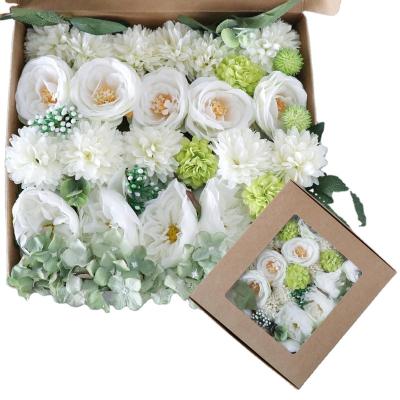 China Artificial Rose Decor Sale Wedding Artificial Flower Room Decor Fashional Best Artificial Flower Silk Flower for sale