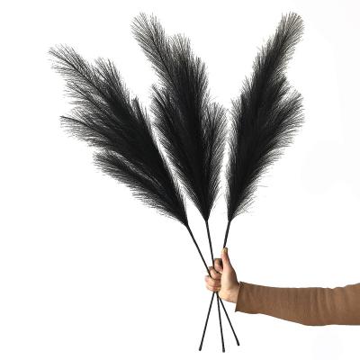 China Fashional Artificial Flowers Wholesale Fake Pampas Grass Artificial Faux Pampas Decorations For Wedding for sale