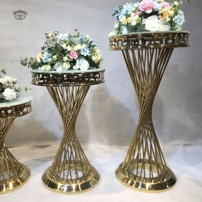 China Moden New Modern Design Table Flowers And Stand Decoration For Wedding Centerpieces Flower Stand for sale