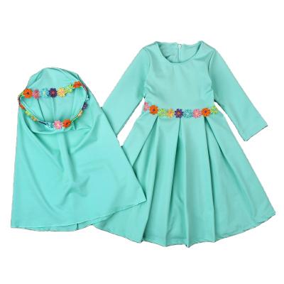 China Daily Life Kids Islamic Girls Clothing Kids Muslim Abaya Dress for sale