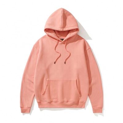 China New Fashionable Custom Printing High Quality Anti-wrinkle Logo DTG Embroidery Thick Hoodies 20 Colors Cotton Pullover Unisex Hoodies for sale