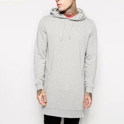 China High Quality Anti-wrinkle Long Sleeve Side Zipper Hoodies For Men's New Style Lengthening Men's Sportswear Hoodies for sale