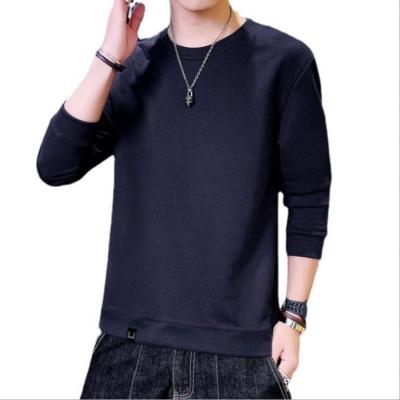 China Anti-Wrinkle Best-Selling Solid Color Round Collar Men's Hoodies Sweatshirts Fashion Long Sleeve Casual T-Shirt for sale