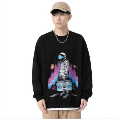 China Good Quality Round Collar Anti-wrinkle Printing Pullover Hoodies For Men's Autumn Winter Loose Men Clothing Hoodies for sale