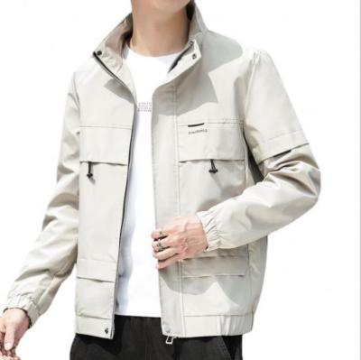 China New Arrival Solid Color Stand Collar Mens Coats And Jackets Men's Spring Casual Sports QUICK DRY Thin Jackets for sale