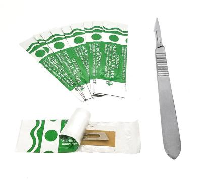 China Disposable Medical Supplies Disposable Sterile Surgical Blade Carbon Or Stainless Steel Surgical Scalpel Blade for sale