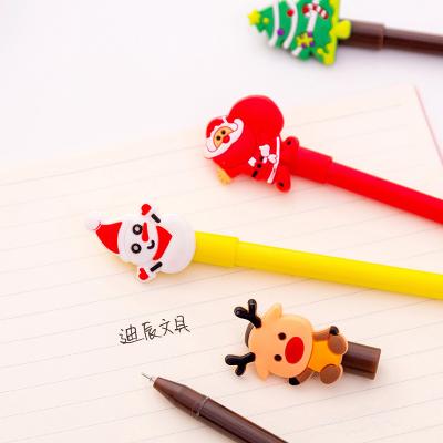 China Eco-Friendly Cute Series Cartoon Pen Christmas Student Stationery Gift Ballpoint Pen Neutral Pen for sale