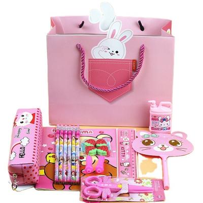 China Creative School Student Large Gift Bag Stationery Set Gift Stationery Set Child for sale