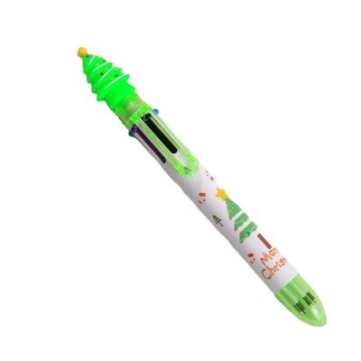 China Zhejiang dingjun 6 colors ballpoint pen eco-friendly pen student multifunctional ballpoint pen for sale