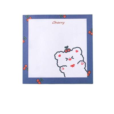 China Central Institute of Statistics cute girl student notes bear notepads cartoon heart notebook take-out can be torn sticky note for sale