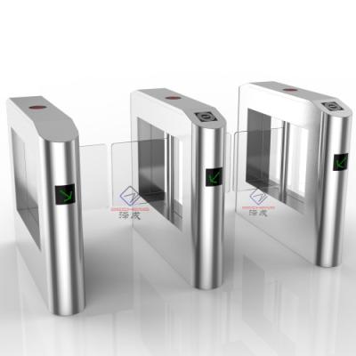 China ZECHENG Access Control System Bi-directional Audio Biometric Speed ​​Swing Turnstile Gate, Access Control Gate Swing Barrier for sale