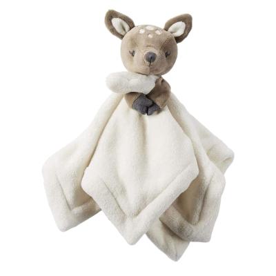 China Eco-Friendly Baby Material David Deer Comforter Sleep Blanket Toy / Super Soft Cute Deer Baby Blanket Toy For Baby Infant Use With Heartbeat Sound for sale