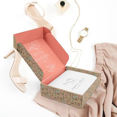 China Recycled Materials HXD Cardboard Box Packaging Recycled Underwear Corrugated Garment Packaging Paper Box for sale