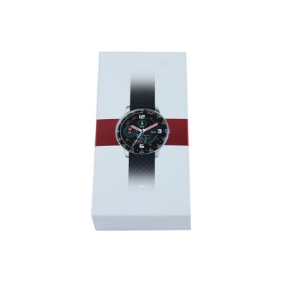 China Luxury White Logo Valentine's Day Materials HXD Cardboard Paper Watch Gift Packaging Box Customized Printing Recycled Factory for sale