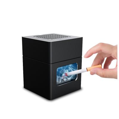 China Modern multifunctional ashtray negative ion air purifier with hepa filter smoke portable home office electronic cigar ashtray for sale