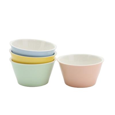 China Sustainable Ceramic Ramen Bowls For Noodle, Porcelain Bowls Set 4 For Cooking, Rice Bowls for sale