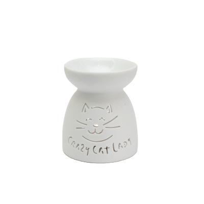 China Chinese Incense Aromatherapy Lamp For Gifts Perfume Oil Burner Cat Lady Ceramic Crazy Aroma Burner for sale