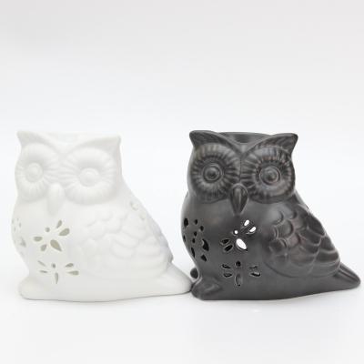 China Romantic Diffuser Japanese White Furnace Aroma Incense Owl Oil Burner Essential Oil Incense Home Decoration for sale