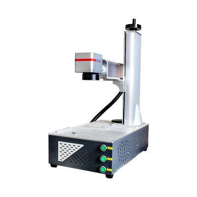 China Air Cooled Fiber Laser Marking Machine For Plastic Metal Bottle Stainless Steel Silicone Wristband Engraving for sale