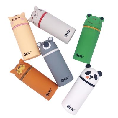 China Modern Stylish Animal Retractable Student Pen Holder Container Office Stationery Pen Holder, Collectible Tool 6.5*21.5cm Opp Silicone Office Bag for sale